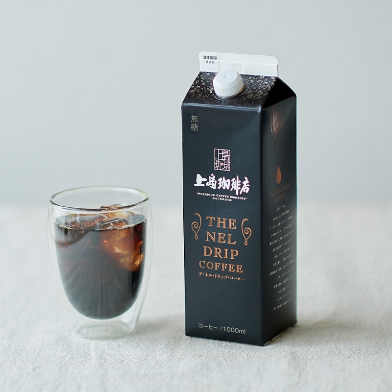 【直営店限定】【ケース】上島珈琲店 THE NEL DRIP COFFEE（リキッドコーヒー無糖）1000ml×12本