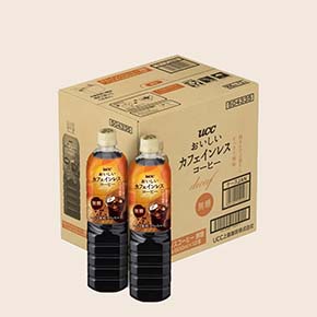 【ケース】おいしいカフェインレスコーヒー 無糖 PET900ml×12本