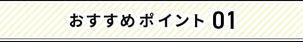 おすすめポイント 01