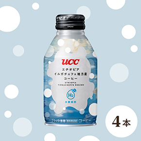 【化粧箱入り】UCC 水素焙煎コーヒー エチオピア G1 イルガチェフェ地方産 リキャップ缶 275g×4本