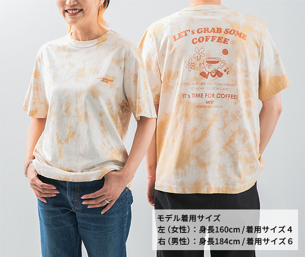 モデル着用サイズ 左(女性):身長160cm/着用サイズ4 右(男性):身長184cm/着用サイズ6