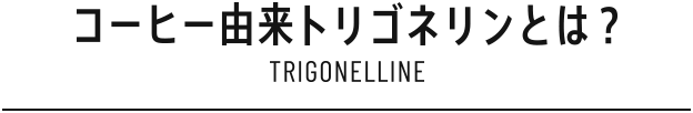 コーヒー由来トリゴネリンとは？