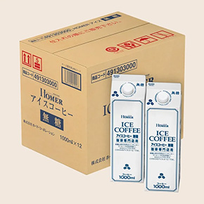 【20%OFF】＜業務用＞＜ケース＞UCC ホーマー (HOMER) アイスコーヒー 無糖 1000ml×12本
