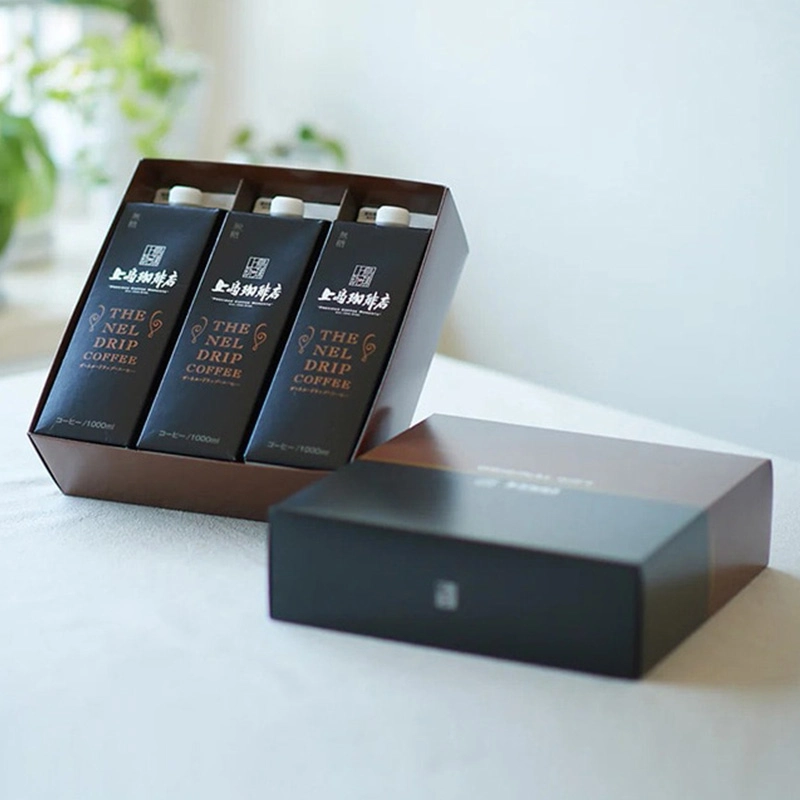 【送料無料】上島珈琲店 THE NEL DRIP COFFEE（リキッドコーヒー無糖）1000ml×3本 包装済み