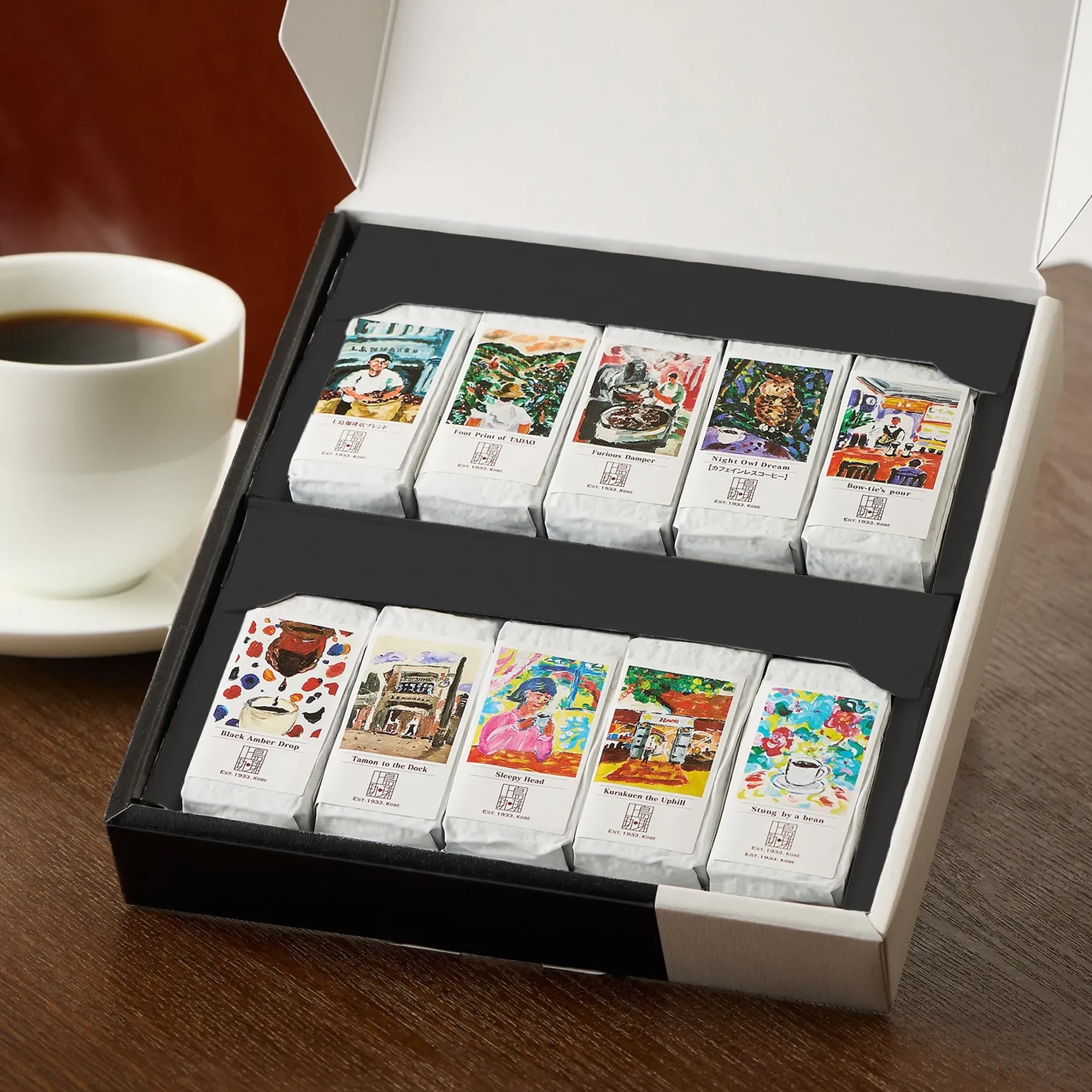 【ギフトボックス入り】上島珈琲店 フレッシュキューブ（1杯分/粉）10種セット