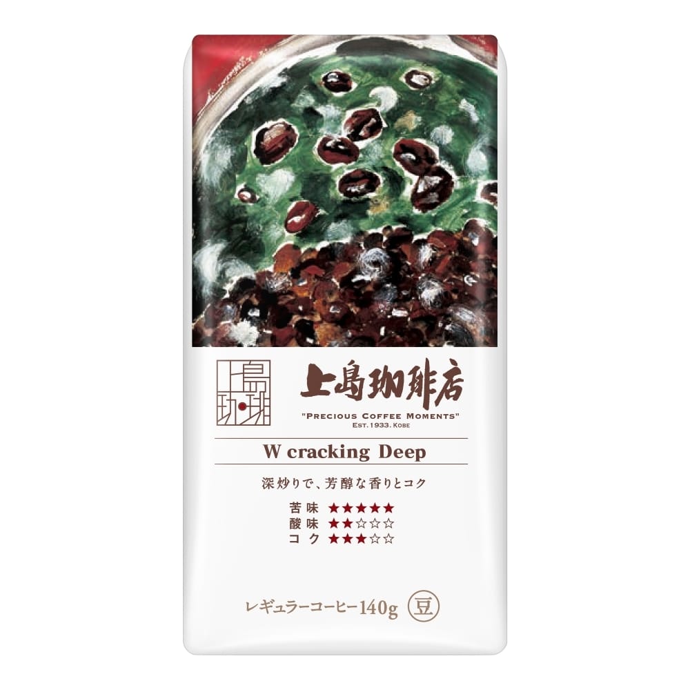 上島珈琲店 W cracking Deep 140g（豆）