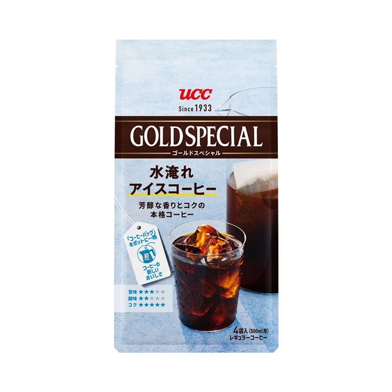 UCC ゴールドスペシャル コーヒーバッグ 水淹れアイスコーヒー 4袋