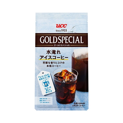 UCC ゴールドスペシャル コーヒーバッグ 水淹れアイスコーヒー 4袋