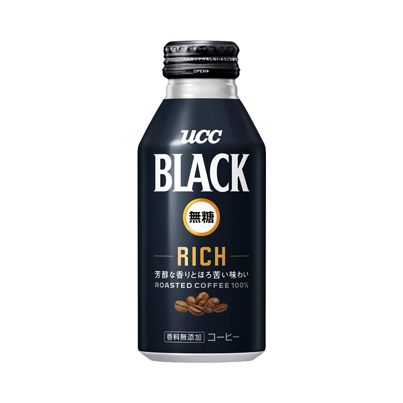 UCC BLACK無糖 RICH リキャップ缶 375g