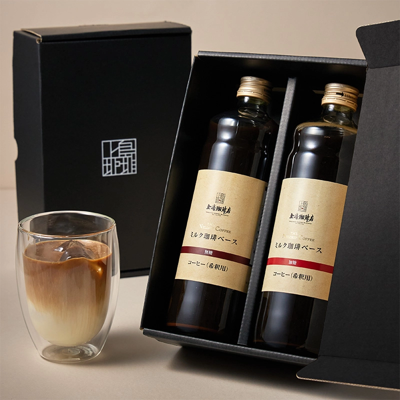 上島珈琲店 ミルク珈琲ベース（希釈）瓶入り 600ml 2本