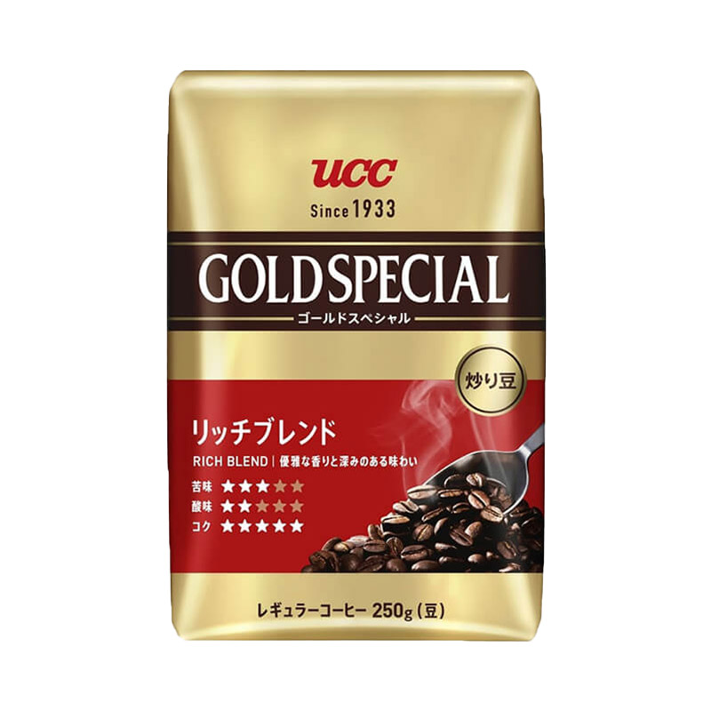 UCC ゴールドスペシャル 炒り豆 リッチブレンド 250g（豆）